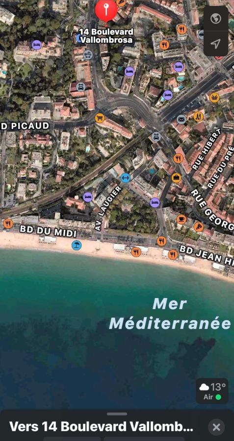 Luxurious Studio In Cannes 450M From Sea With Terrace And Air Conditioning And Private Parking Eksteriør bilde