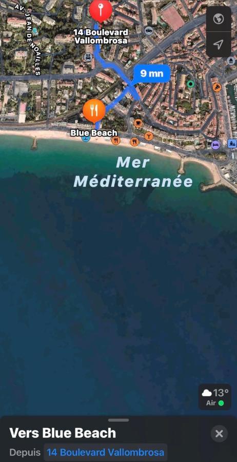 Luxurious Studio In Cannes 450M From Sea With Terrace And Air Conditioning And Private Parking Eksteriør bilde